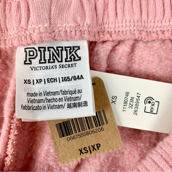 NWT XS PINK Victoria’s Secret High Waist Campus Joggers Tie Dye Sweatpants VS - Picture 10 of 13